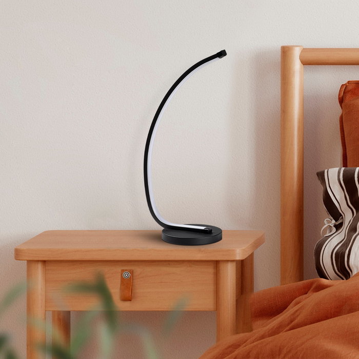 Opviq Bevel - 13321 Lámpara de sobremesa metálica negra